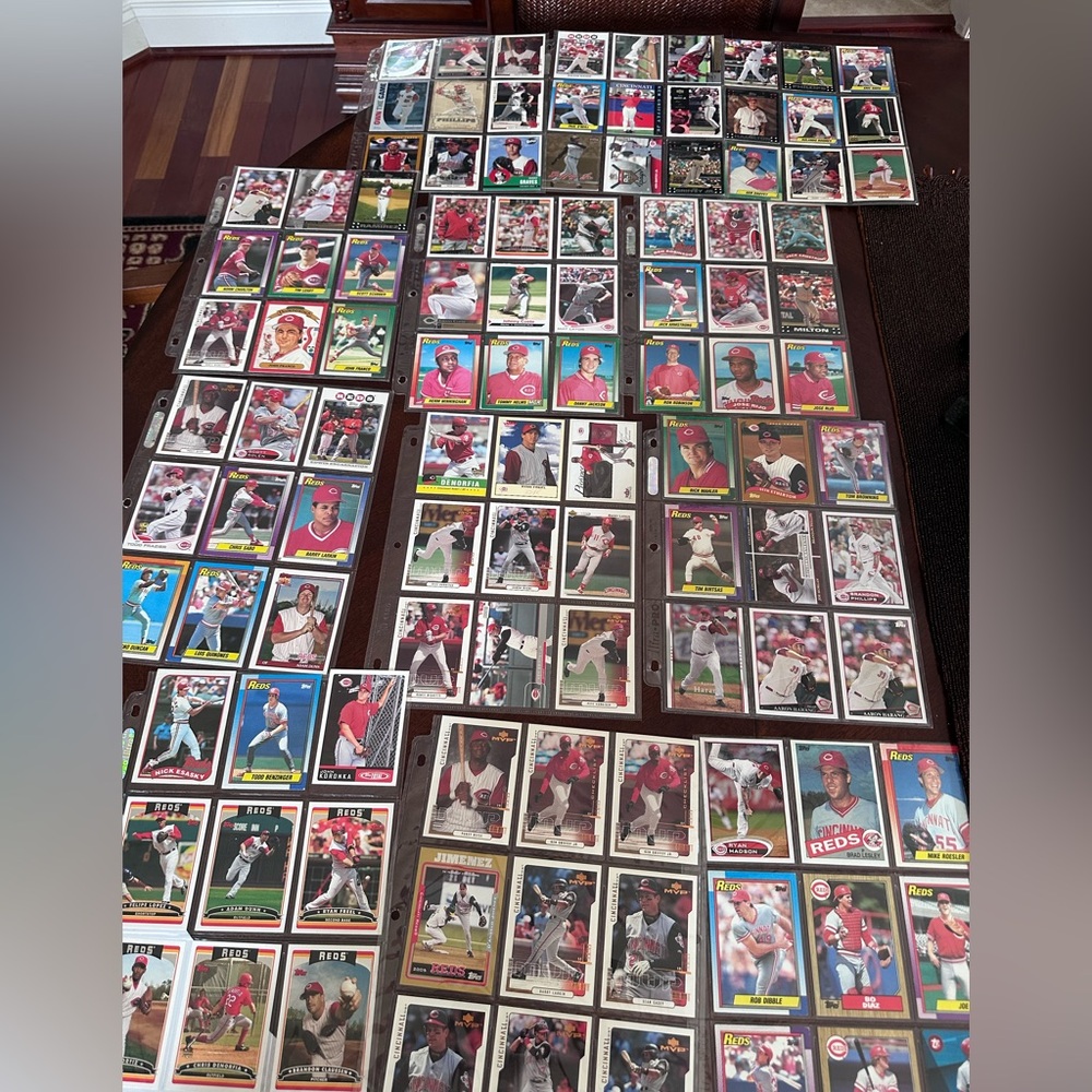 100+ MLB Cincinnati Reds Baseball Cards Lot 1970's - 2000's Rose Griffey